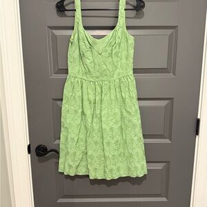 ANTONIO MELANI Light Green Textured Dress